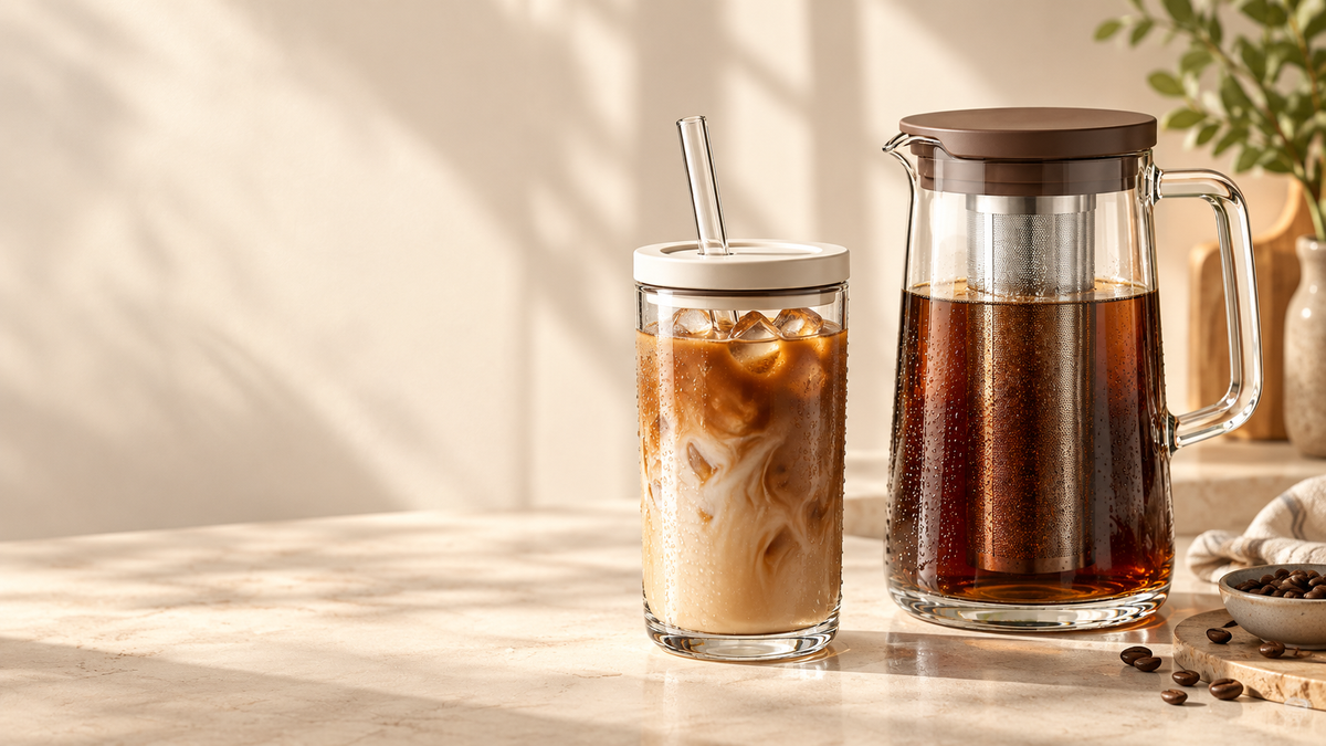 Iced coffee enjoyed at home