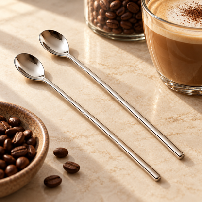 Homelvio Long Stir Spoon Set