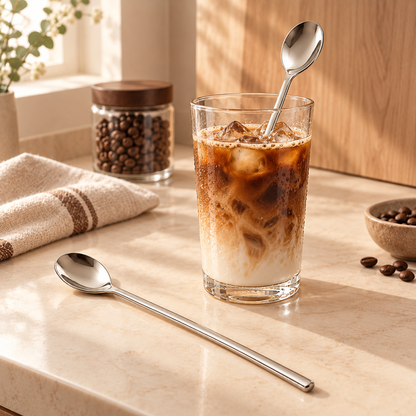 Homelvio Long Stir Spoon Set