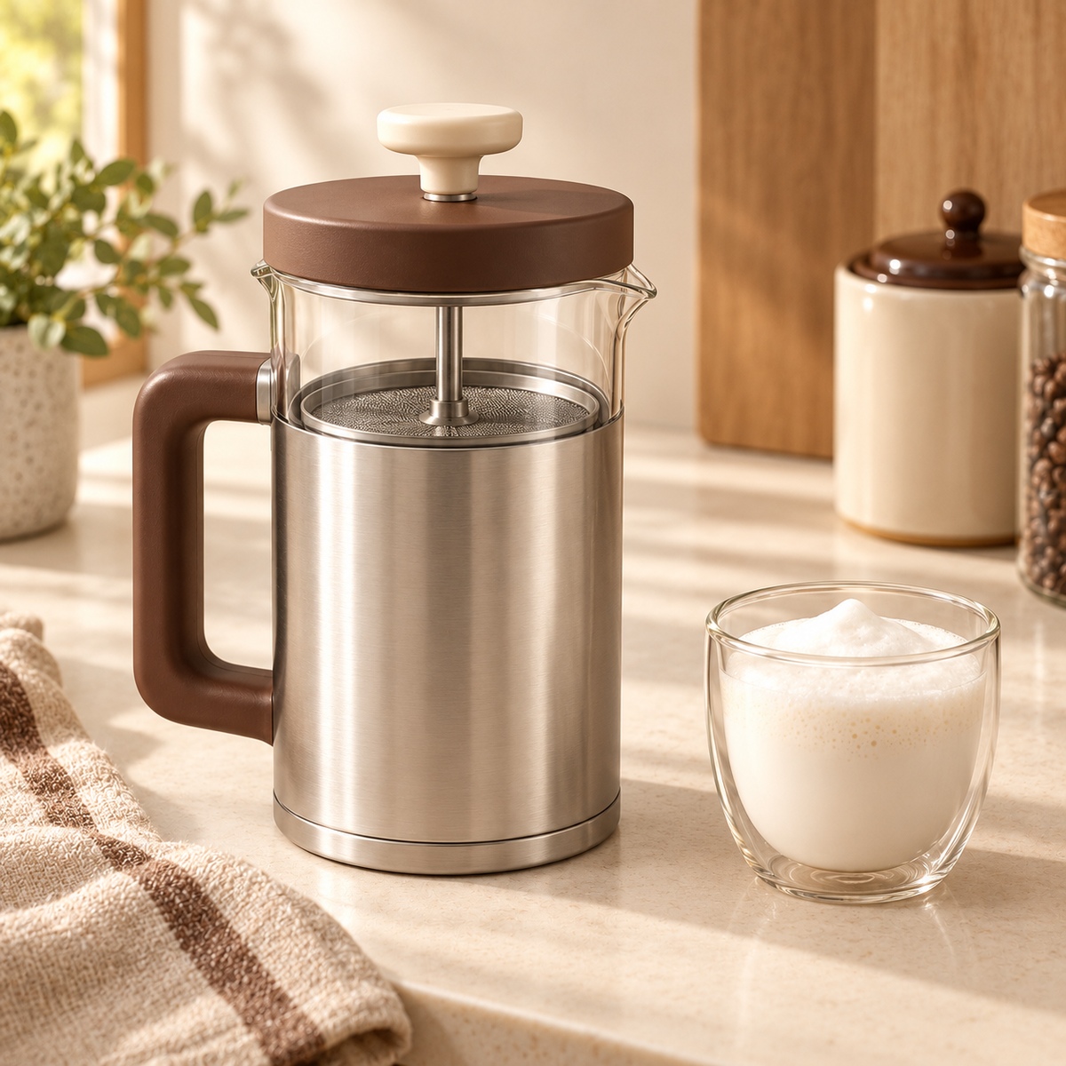 Homelvio Press & Foam Manual Frother