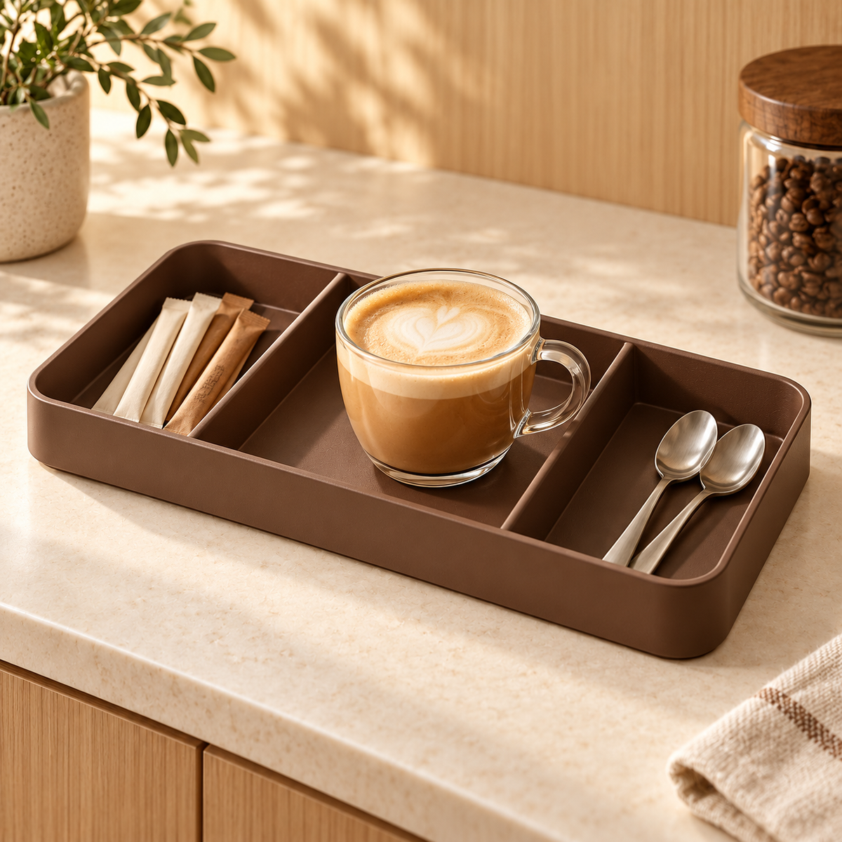 Homelvio Coffee Corner Organizer Tray