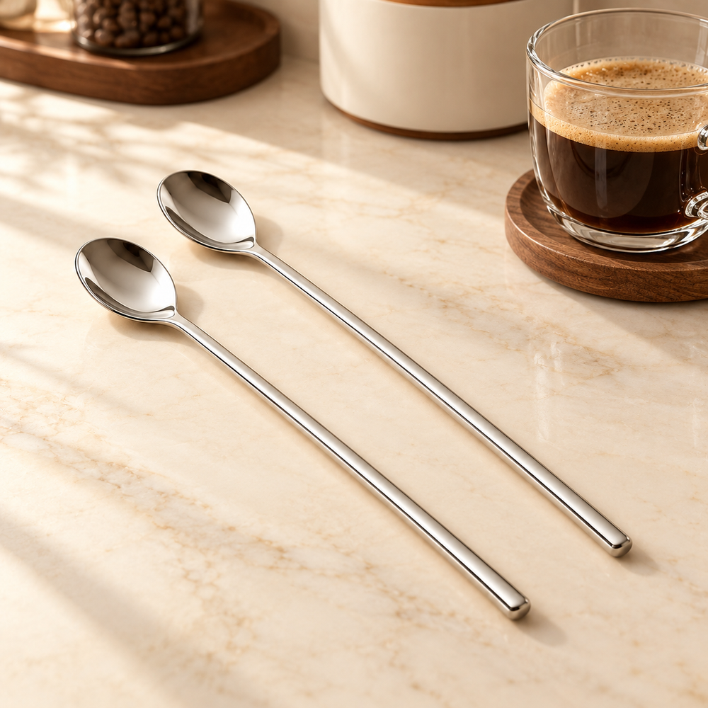Homelvio Long Stir Spoon Set